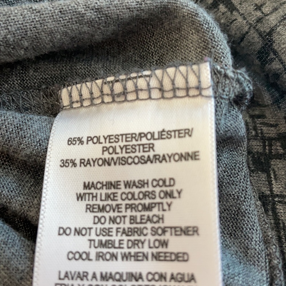 Calvin Klein Performance QuickDry Blk Marbled Top - Picture 9 of 9